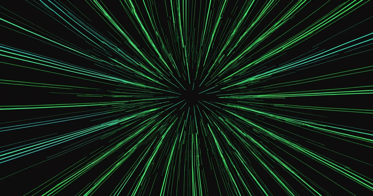 Abstract dark visualization of distributed asynchronous flow